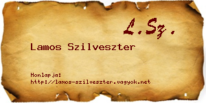 Lamos Szilveszter névjegykártya
